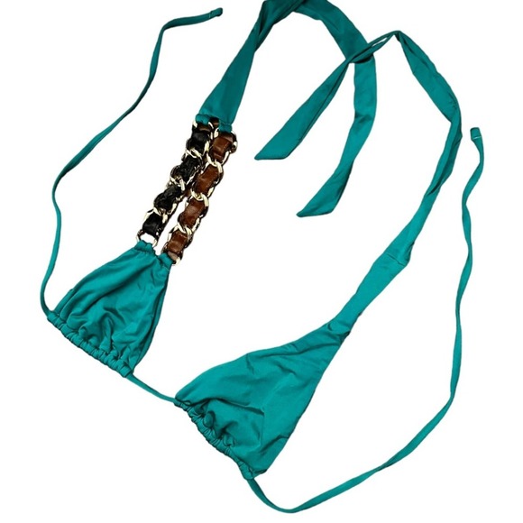 Beach Bunny Green Bikini Top As‎ is - Picture 1 of 4